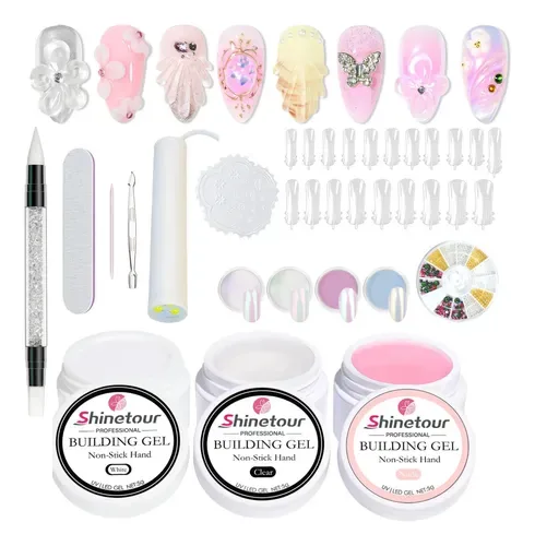 SHINETOUR Kit de gel sólido constructor para esculpir (builder gel), foto de la publicación en Mercado Libre