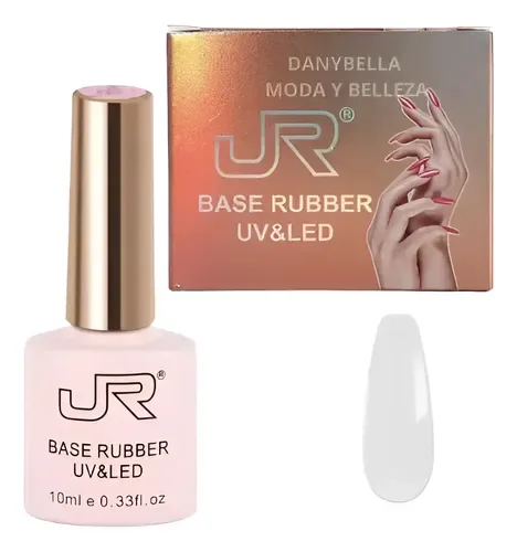 Jr Base rubber transparente 10 ml (base rubber transparente), foto de la publicación en Mercado Libre